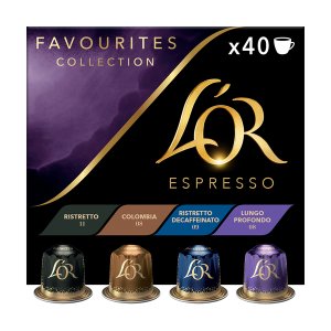 L'OR Espresso Favourites Collection - Aluminium Coffee Capsules - 40 Pack