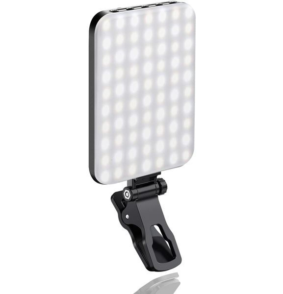 60LED Portable Selfie Light Video Conference Lighting Camera Tripod Adapter