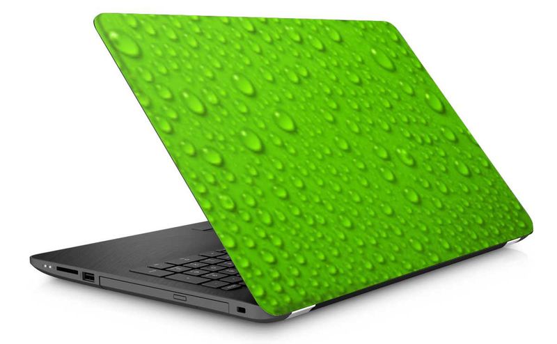 Laptop Skin Green Drops