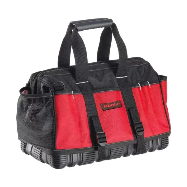 16 inch Large Tool Bag Storage with Waterproof Molded Base Adjustable Strap
