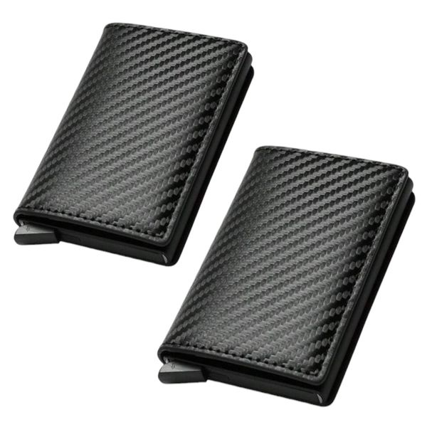 RFID Protection Minimalist Pop-Up Wallet - Carbon Fibre - Set Of 2