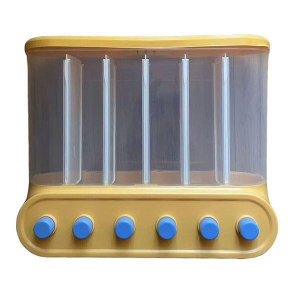Wall Mount Cereal Storage Container-6 Block