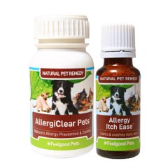 Feelgood Pets - Itchy Skin Combo: AllergiClear (60) + Allergy Itch Ease (20g)
