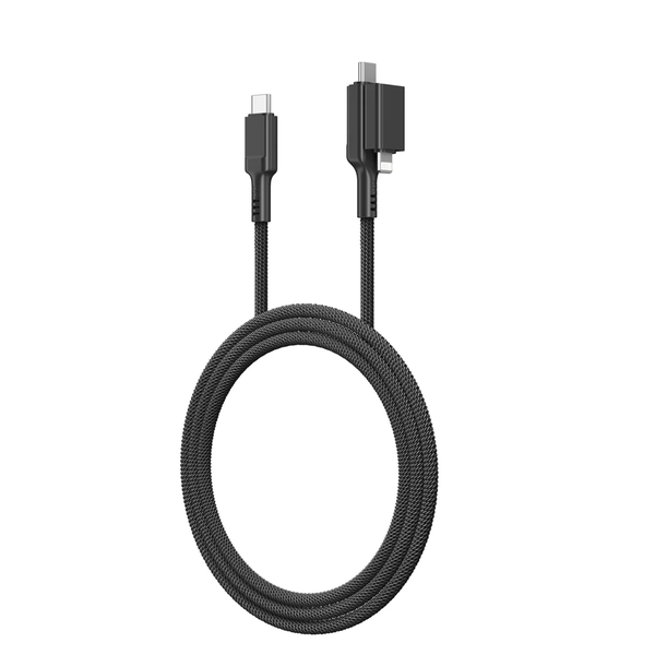 AMAZINGTHING Thunder7 USB C to USB C + iPhone Type C Fast Charger Cable 60W
