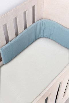 Phlo Studio- Duck Egg Muslin Cot Bumper Cover
