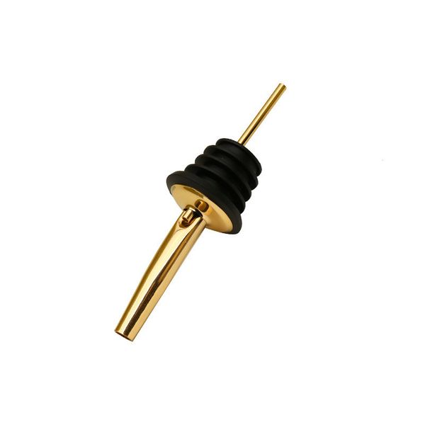 Gold Wine Pourer with Stopper | Universal Bottle Stopper for Wine and Liquor