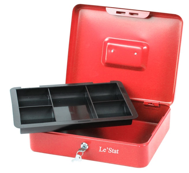 Le'Stat 6" Metal Lockable Cash Box