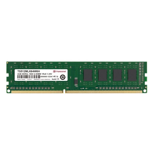 Transcend DDR3-1600 4GB U-DIMM Memory