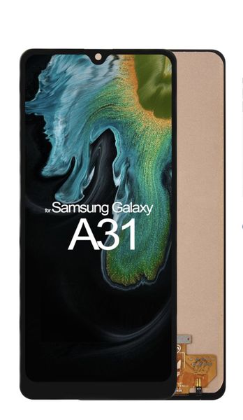 Replacement LCD with Frame for Samsung A31 with Screen Protector