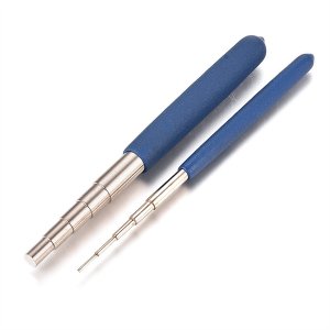 2Pcs Iron Wire Winding Rods Wire Wrapping Tool Blue with 10 Size Loop