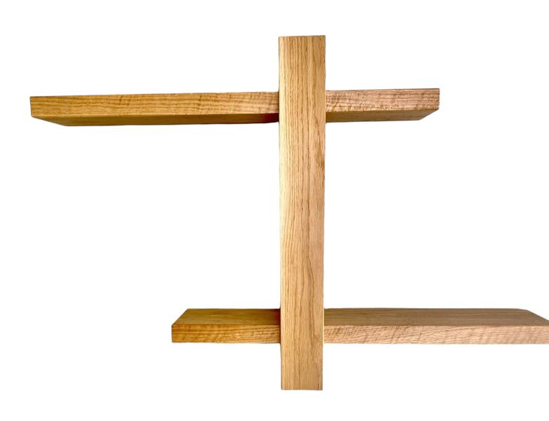 Floating Shelves 2 Tier Beech Wood