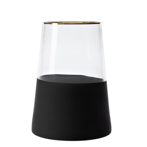 George &amp; Mason - Glass Triangular Dipped Vase 13.8x13.8x19.2cm