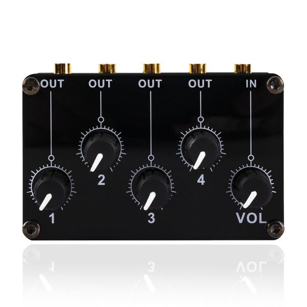 Tm400 Mini 4 Channel Stereo Line Mixer 1In 4Out