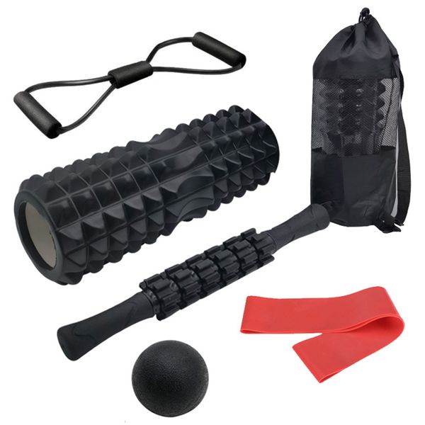 6 in 1 Foam Roller Set, High Density Foam Roller, Muscle Roller Stick