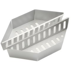 LUMISTAR 2pcs Stainless Charcoal Basket - BBQ Indirect Heat Divider
