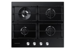 Samsung 60cm Gas on Glass Hob with 4 Burners and Wok Grate