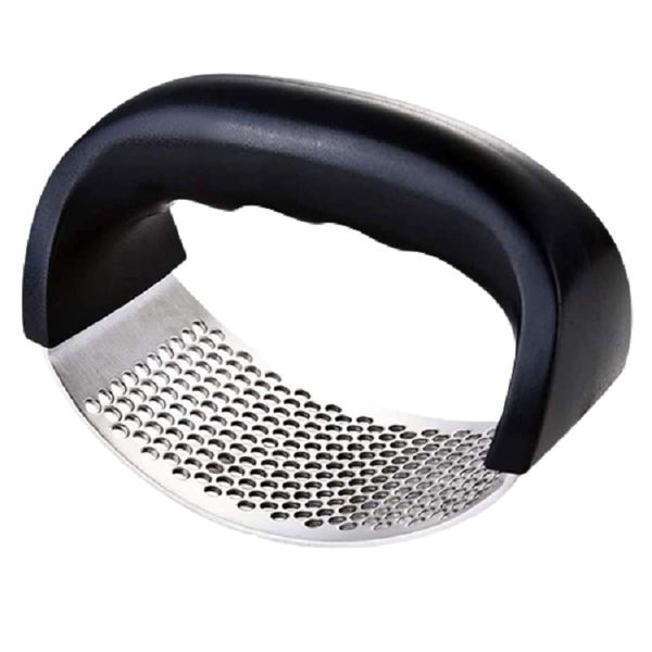 FI- Arc Shaped Garlic Press Steel Plastic