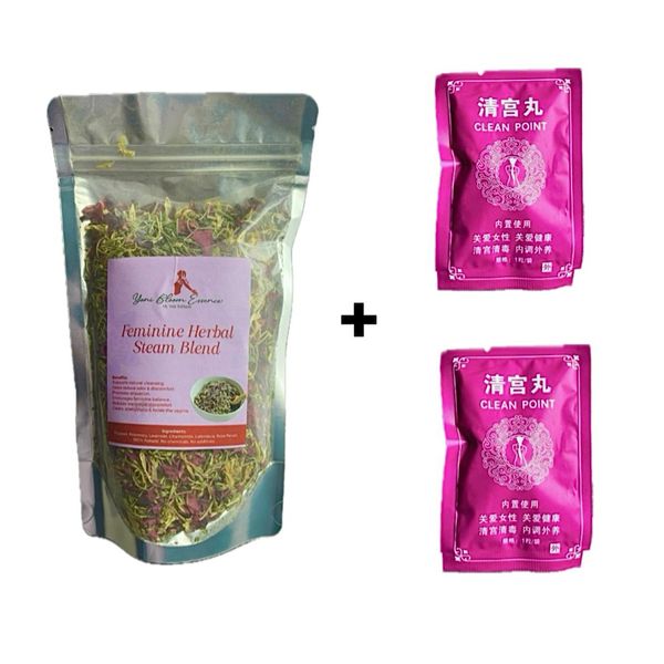 Yoni Bloom Essence Feminine Herbal Steam Blend and Yoni Pearls