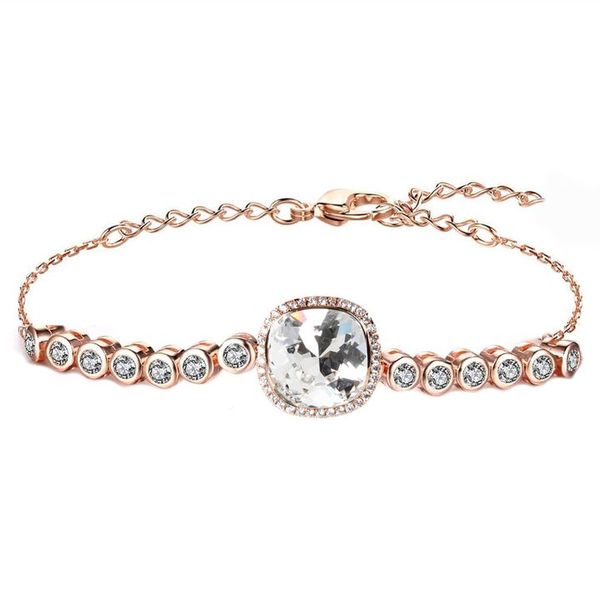 Civetta Spark Pippa Bracelet with Swarovski Clear Crystal Rosegold