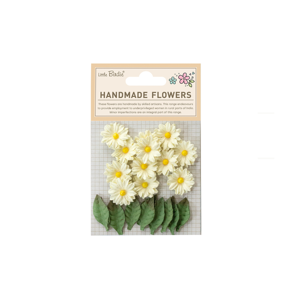 Handmade Flower Cyra - Ivory Pearl 20pc