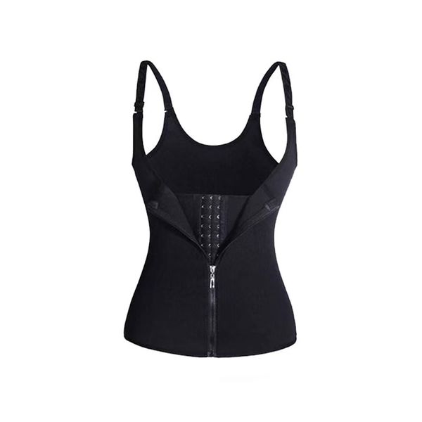Women's Waist Trainer Slimming Trimmer Corset Zipper Vest Shapewear
