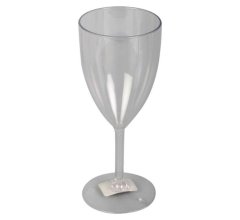 Bulk Pack x 12 Plastic Wine Glass 220ml