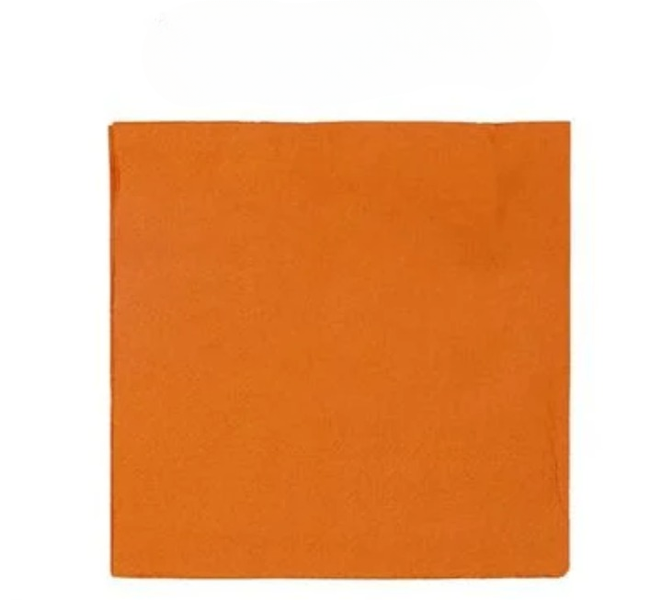 Vibrant Orange Table Napkins 33cm, Soft 2-Ply - 20 Pack for Events