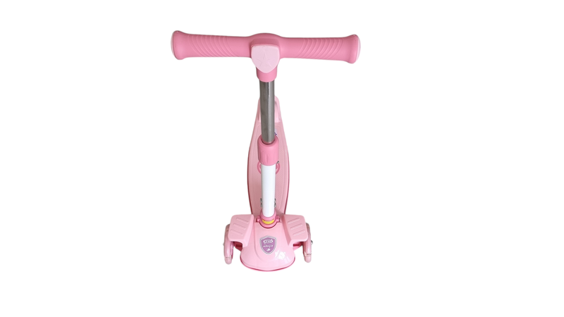 Kids-Up Foldable Heavy Duty 3 Wheel Light Up Scooter for Kids Pink