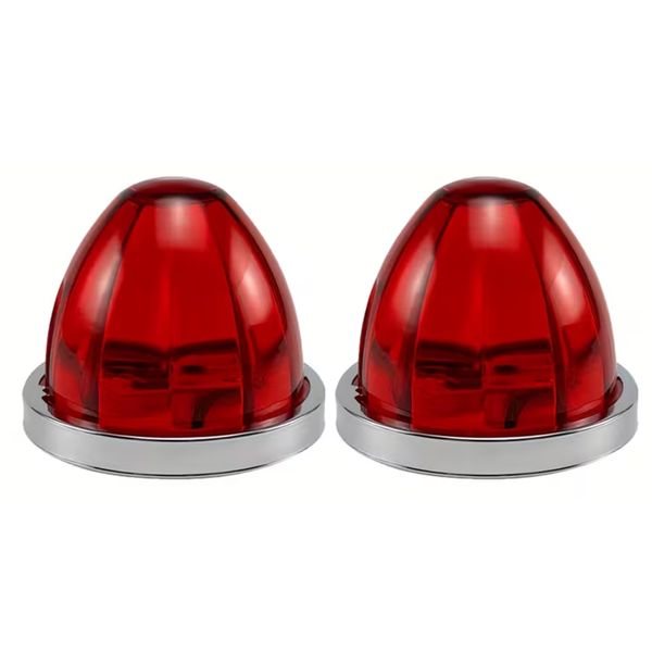 2PCS Watermelon LED Lights for Semi Trucks, Side Marker Lamp, Boat Trailer