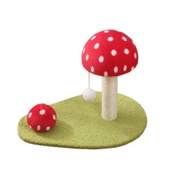 Cute Cat Mushroom Scraping Toy