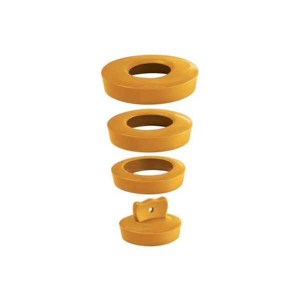Wirquin - Universal Basin/Sink Plug - Orange - 12 Pack