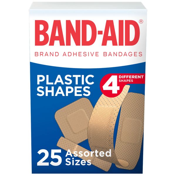 Band-Aid Plastic Shapes Pack of 25 assorted sizes