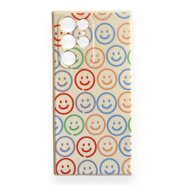 AMA Smile Pattern Silicon Case For Samsung Galaxy S21 Ultra