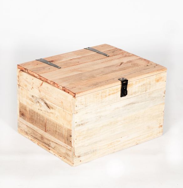 Pallet Wooden Storage Trunk /Kist Small:Toy Box- Ottoman Chest