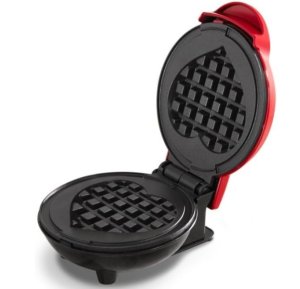 Trade Kite Mini Heart-Shaped Waffle Maker - 350W Non-Stick Compact Design