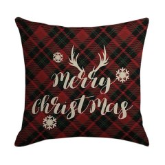 Christmas Gift Pillowcase Santa Square Home Decor Linen Cases