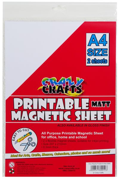 Magnetic Printable A4 Sheet - Matt