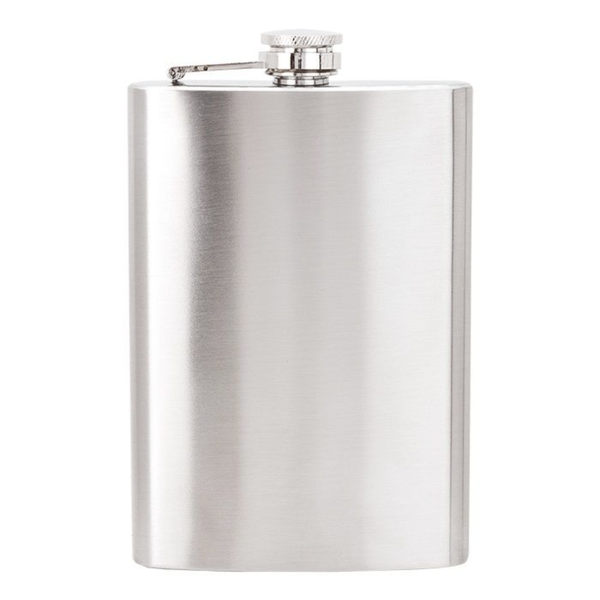 Stainless Steel Hip Flask 8oz(237 ml) - Silver