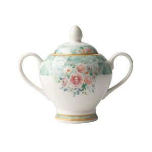 Jenna Clifford - Green Floral Sugar Pot