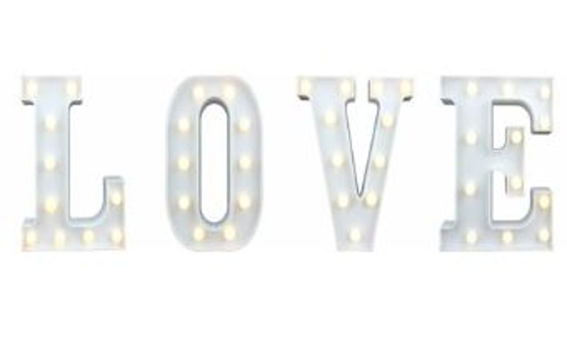 Portable Led Letter Lights - LOVE