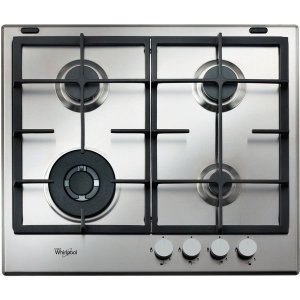 Whirlpool 60cm 4 Gas Burners Stainless Steel Hob - GMA 6422/IX
