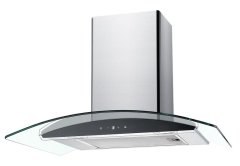 Falco - 60CM CURVED GLASS S/STEEL WALL MOUNT EXTRACTOR