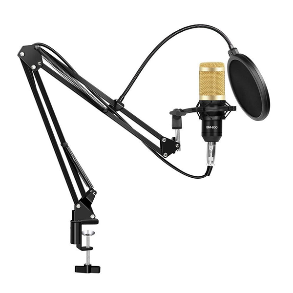 Andowl MIC7 Condenser Microphone - Mic Kit for Studio Recording and Podcast