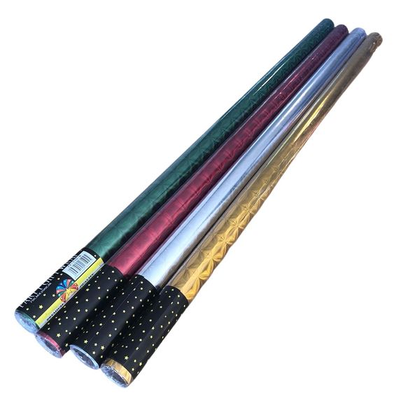 Premium Holographic Christmas Gift Wrapping Paper 70cm x 5m (Pack of 4)
