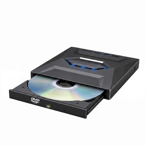 7 In 1 USB Type C External CD DVD Drive