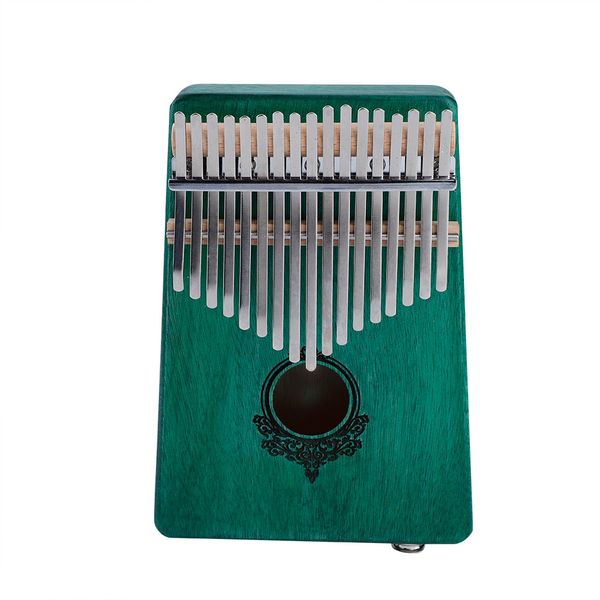 17-Key Kalimba Portable Thumb Piano with Pickup Green