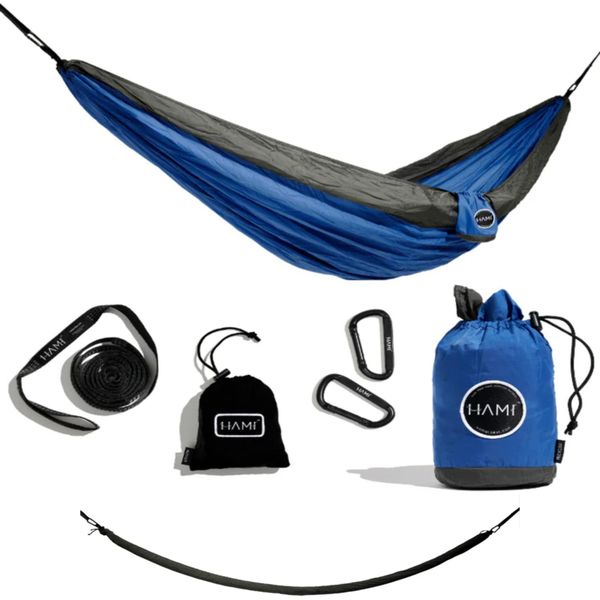 HAMI Lagoon Double Hammock + Cacoon Sleeve - 100% Recycled Materials