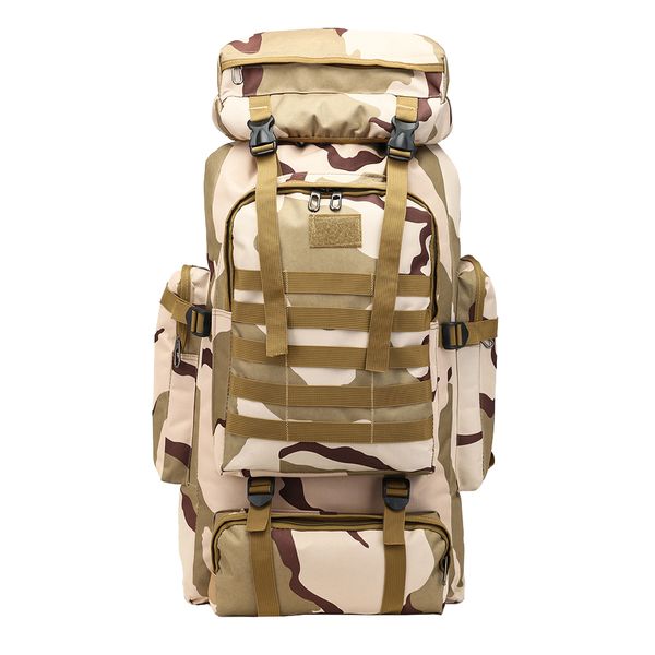 80L Large Capacity Tactical Travel Backpack - Plateau Camo