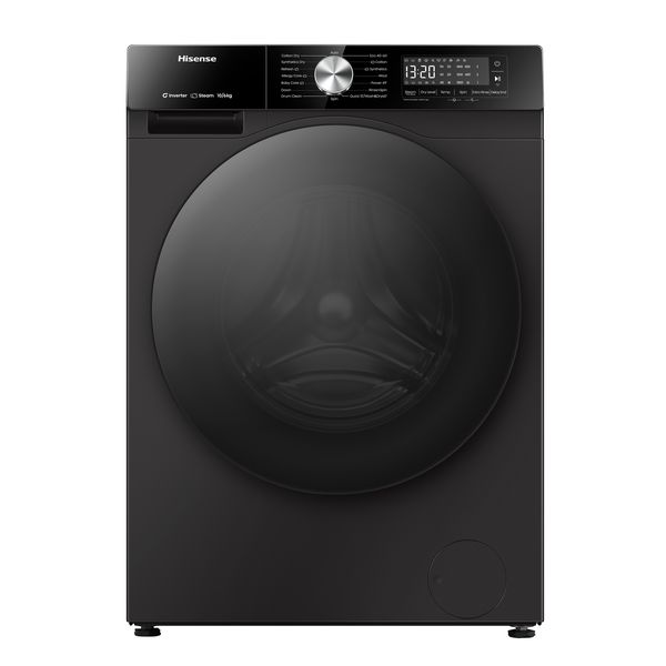 Hisense 10Kg/6Kg Smart Washer Dryer with Durable Inverter Motor, Black