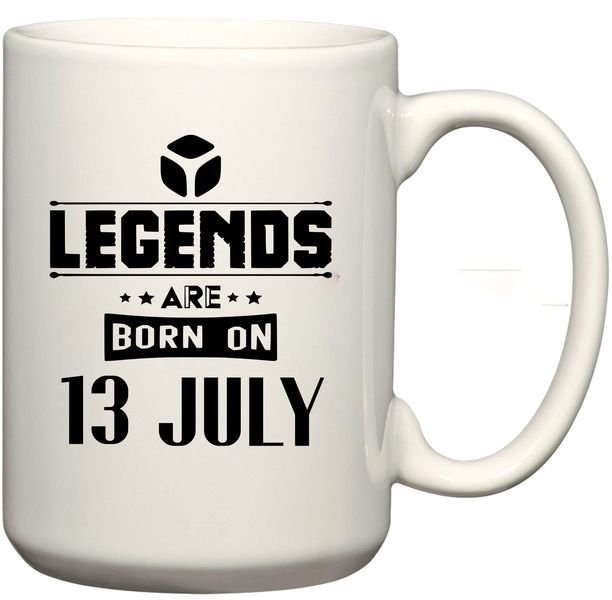 Legends Are Born on 13 July Birthday Coffee Mug